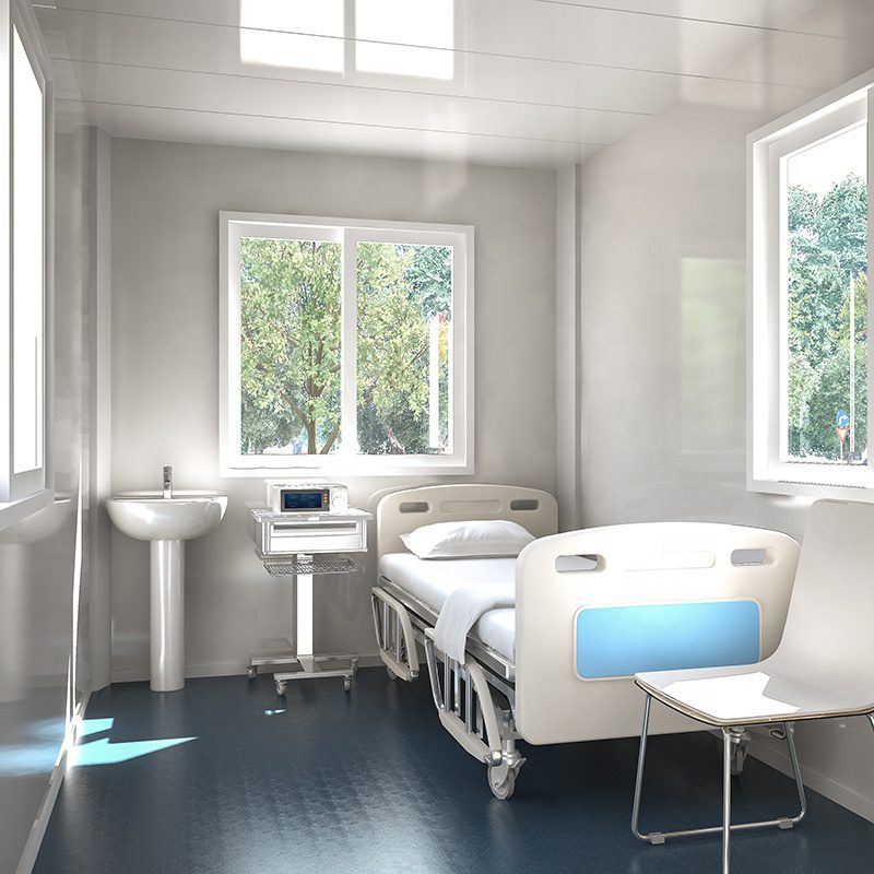Mobile Container Medical Clinics Maximize your energy efficiency with our solar panel options in our flat pack container houses - reduce your carbon footprint.