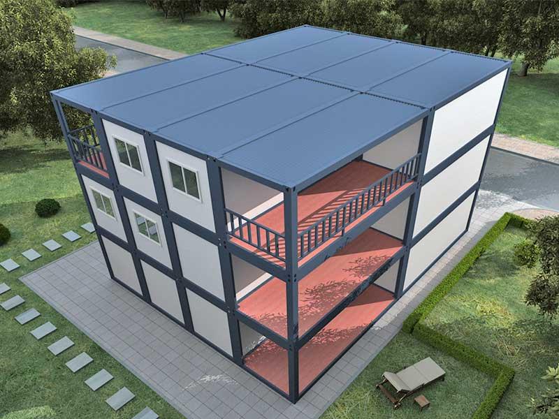 Prefab flat pack modern container apartment