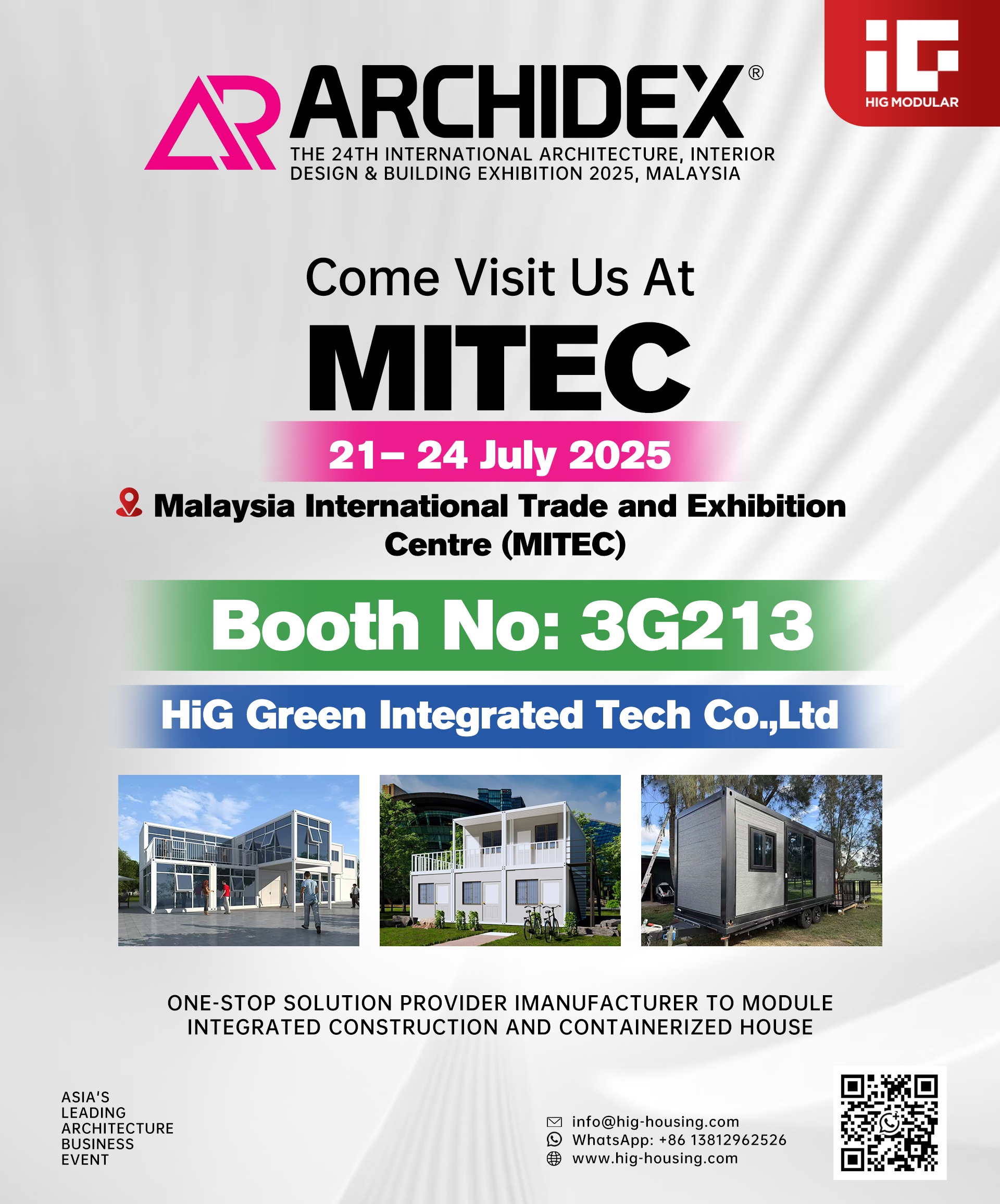 HiG Modular Invites You to Explore Innovations at ARCHIDEX 2025, MITEC